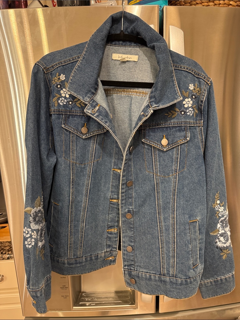 Lee Jean Co. Embroidered Blue Denim Jacket